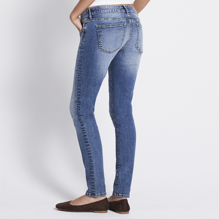 Low waist skinny jeans "Skinny Low" Blue Used